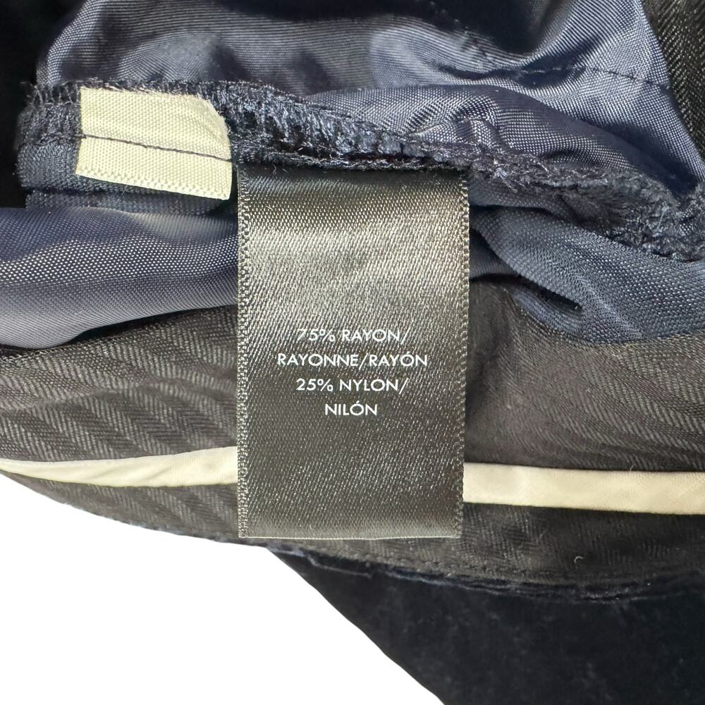 ANN TAYLOR Velvet Smoking Pants In Atlantic Navy Size 12 Womens Wide Leg #447341 - Picture 5 of 8